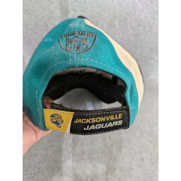 Vintage Jacksonville Jaguars Reebok NFL One Size Cap Adjustable Strapback Signed - Picture 8 of 12